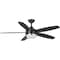 Progress Lighting Albin Collection 54" Indoor/Outdoor Five-Blade Black Ceiling Fan P250036-031-30 - alternate 1
